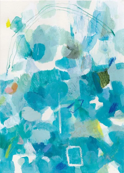 「水たまりに降る雨」